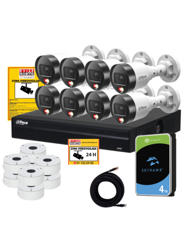 Kit de Videovigilancia para Vivienda Grande – 8 Cámaras, Sin Cuotas y Control desde el Móvil